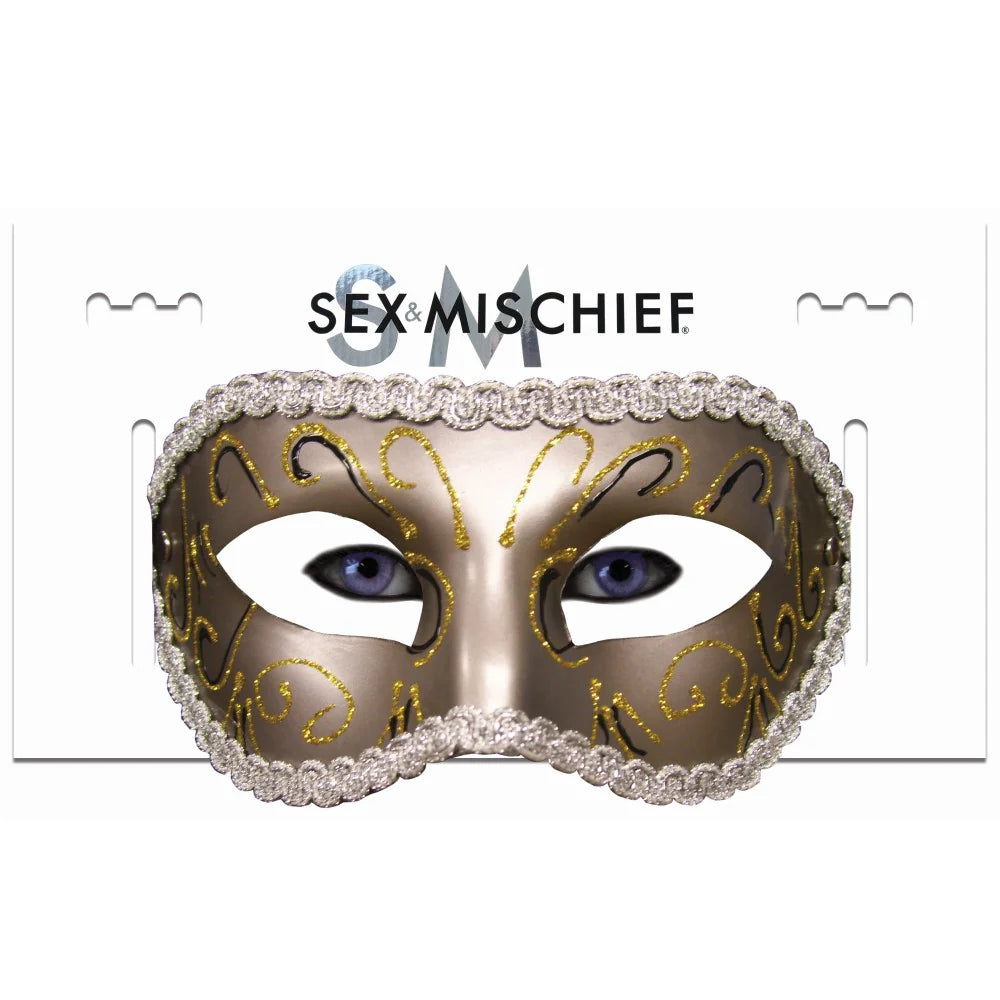 Sportsheets Sex & Mischief Masquerade Mask Gold by Sportsheets