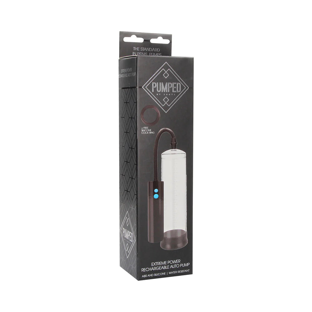 Pumped Extreme Power Rechargeable Automatic Penis Pump Clear by Shots America LLC
