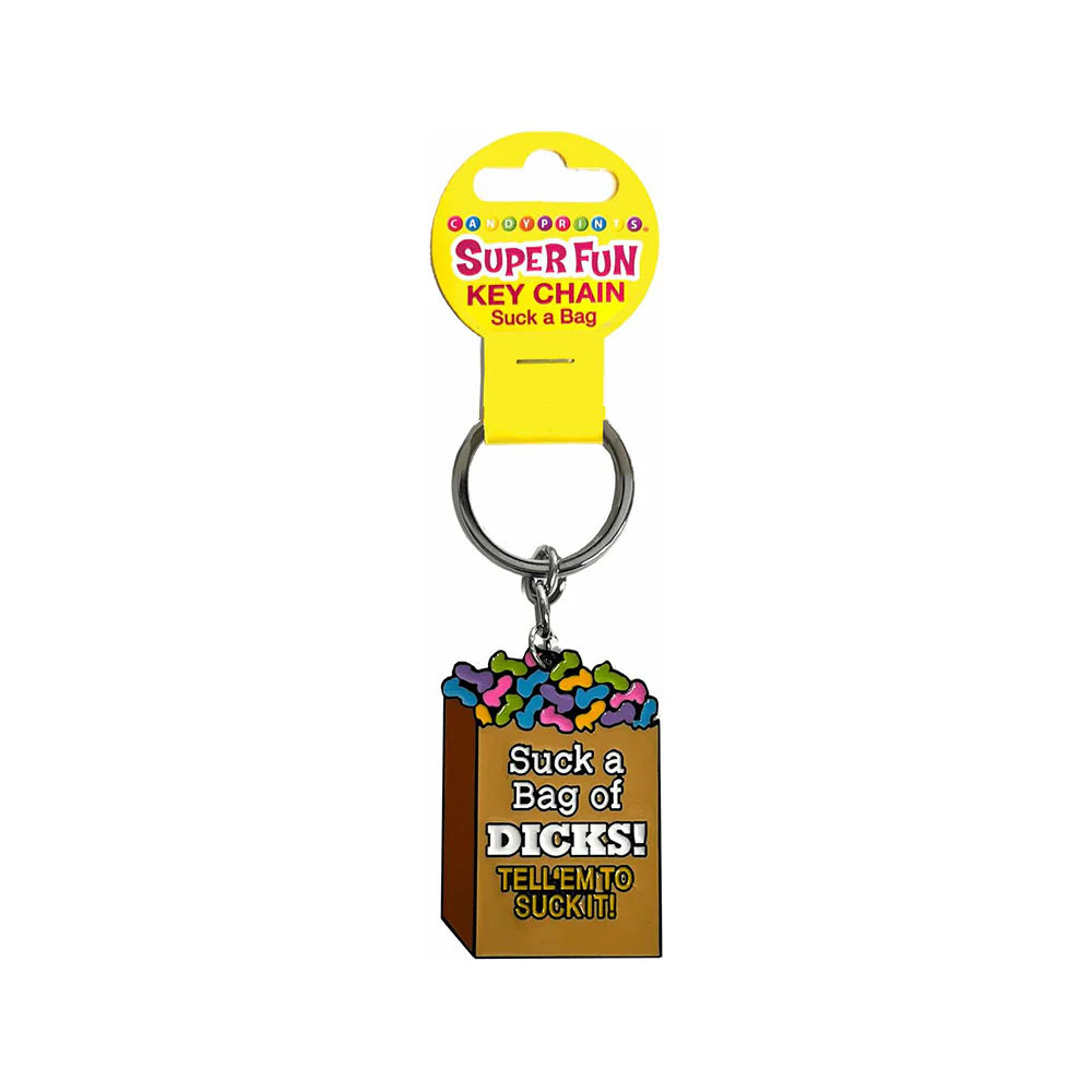 Super Fun Key Chain Suck a Bag of Dicks by Little Genie Productions