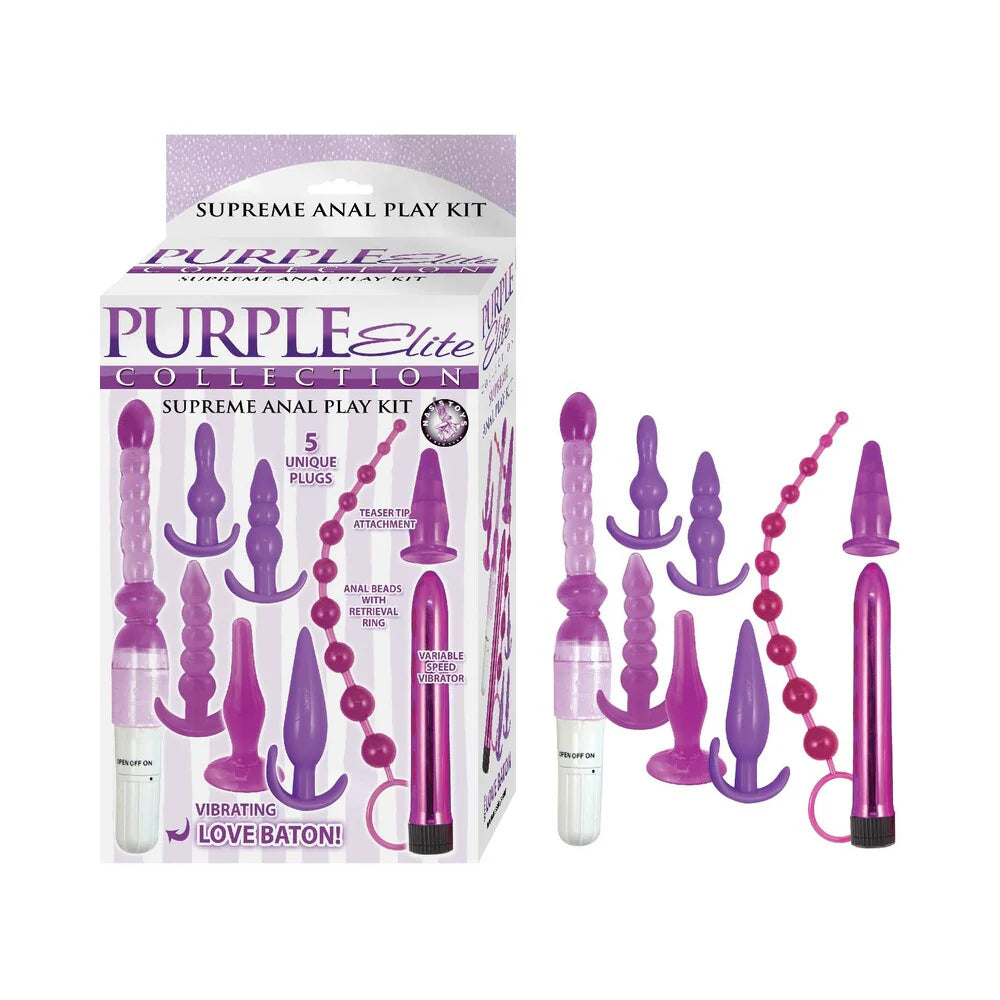 Purple Elite Collection Supreme Anal Play Kit Purple by Nasstoys