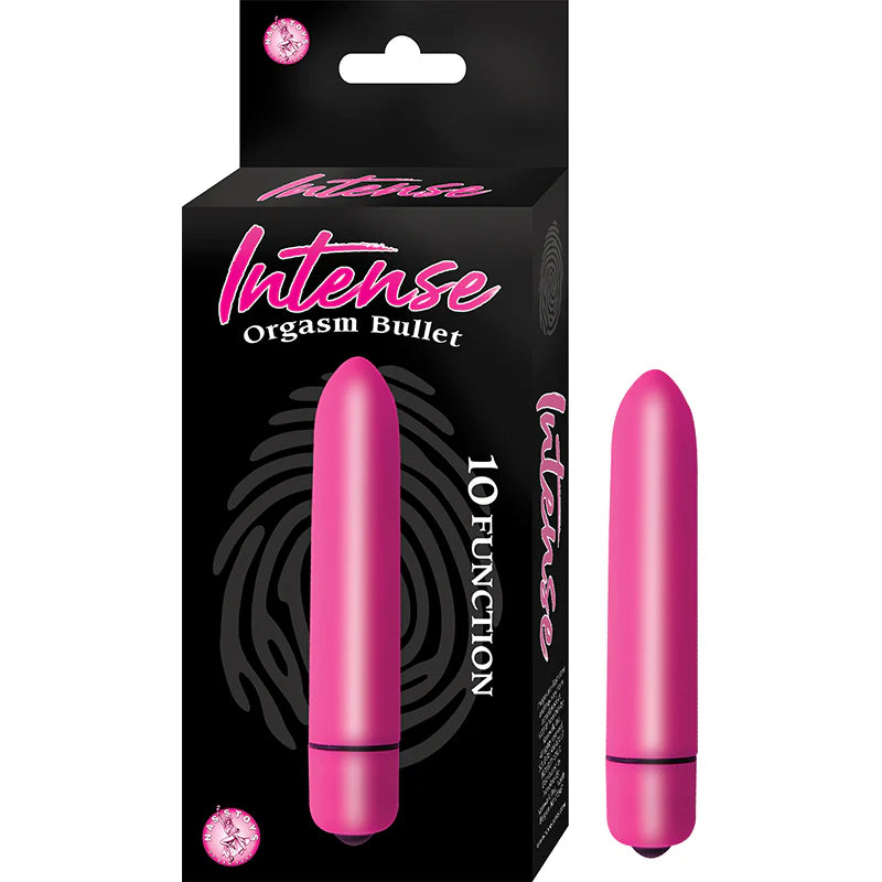 Intense Orgasm Bullet 10 Function Waterproof Pink by Nasstoys