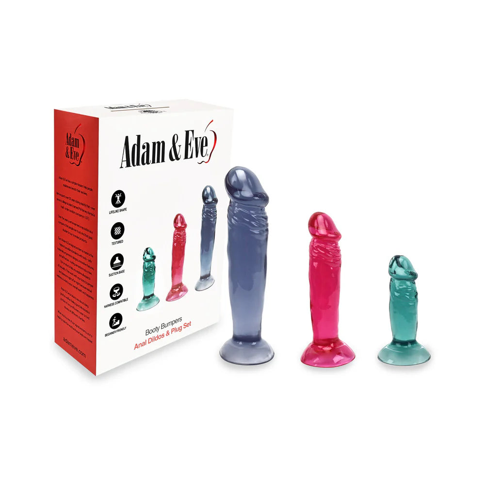 Adam & Eve Booty Bumpers Dildo & Plug Kit by PHE/Adam and Eve