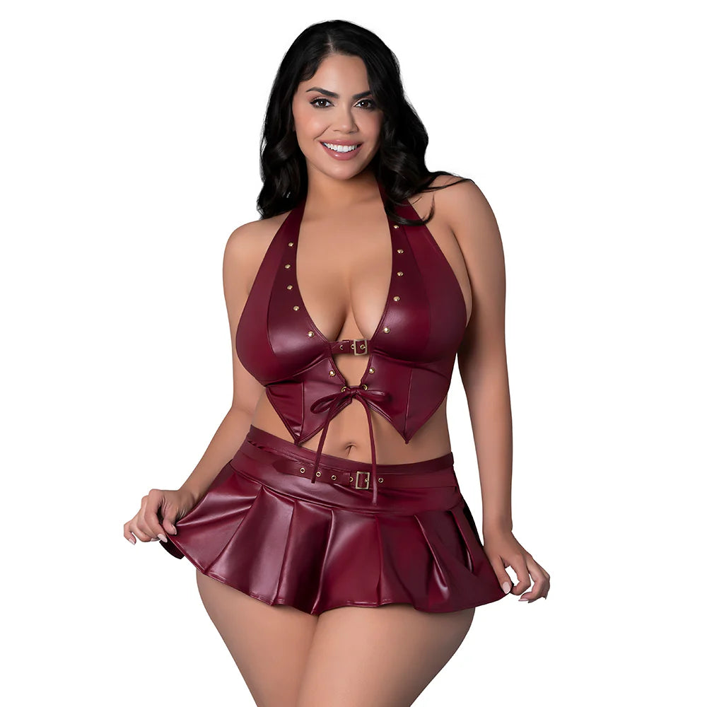 Lust Fetish Seraphina Burgundy Queen Size by Male Power