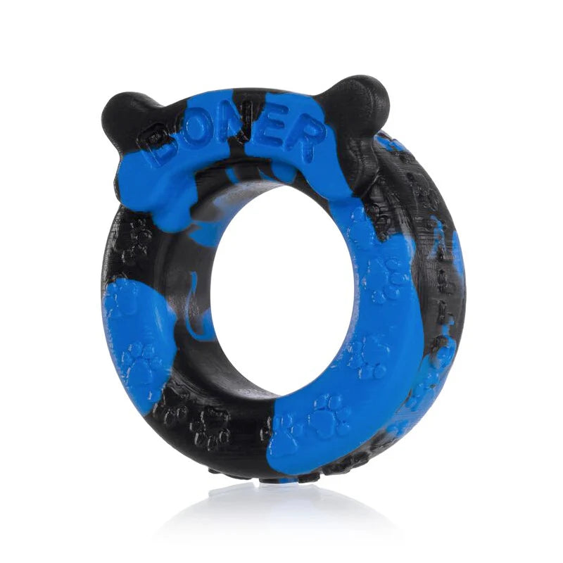 OxBalls Boner Cockring, Blue/Black by Blue Ox Designs, Oxballs