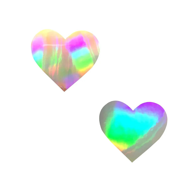 Neva Nude Pasty I Heart U Holographic Set of 6 by Neva Nude LLC