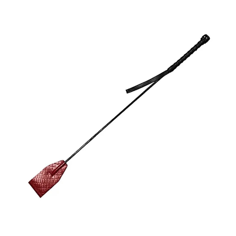 Leather Riding Crop Burgunday & Black by Rouge Group LTD.