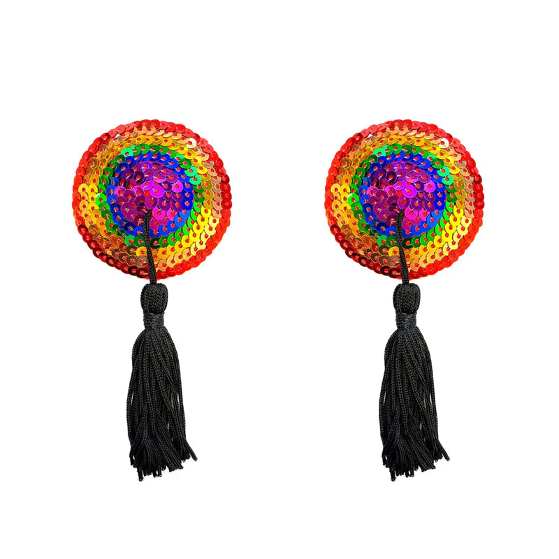 Neva Nude Pasty Reusable Burlesque Rainbow by Neva Nude LLC