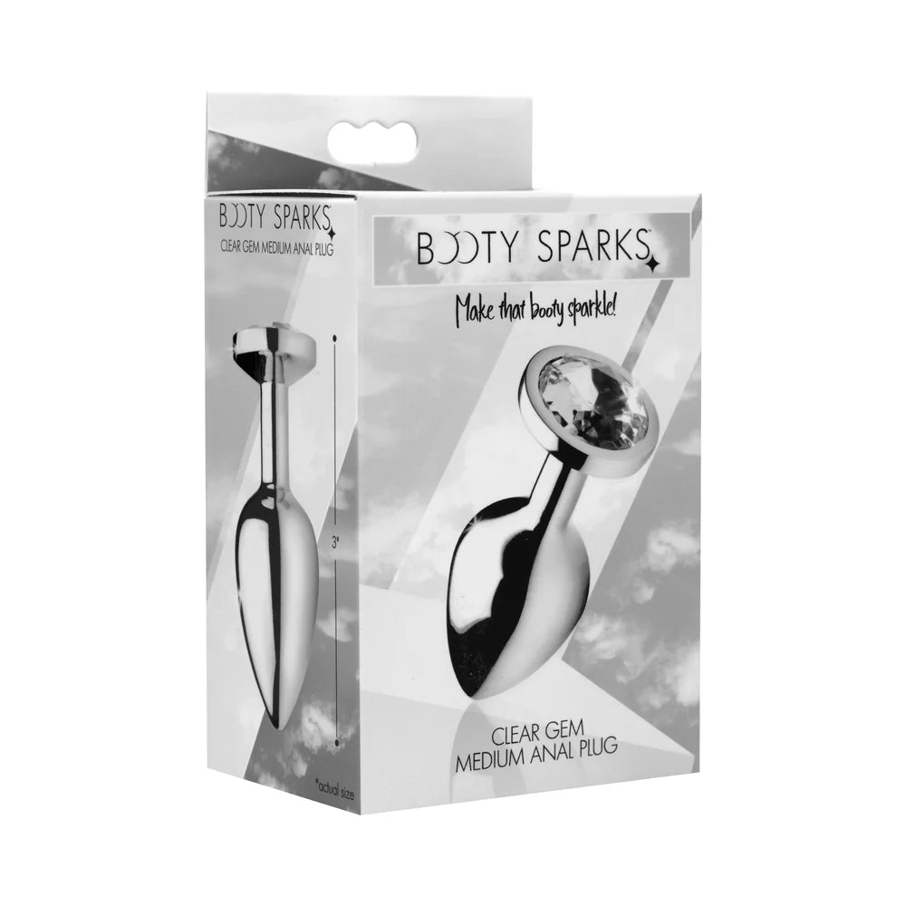 Booty Sparks Clear Gem Anal Plug M by XR LLC