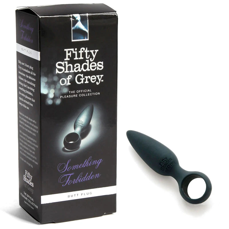 Fifty Shades of Grey Something Forbidden Silicone Butt Plug Black by LoveHoney