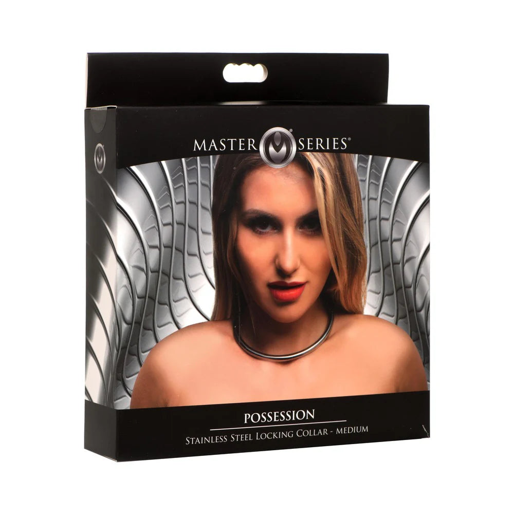 Master Series Possession Stainless Steel Locking Collar M by XR Consignment