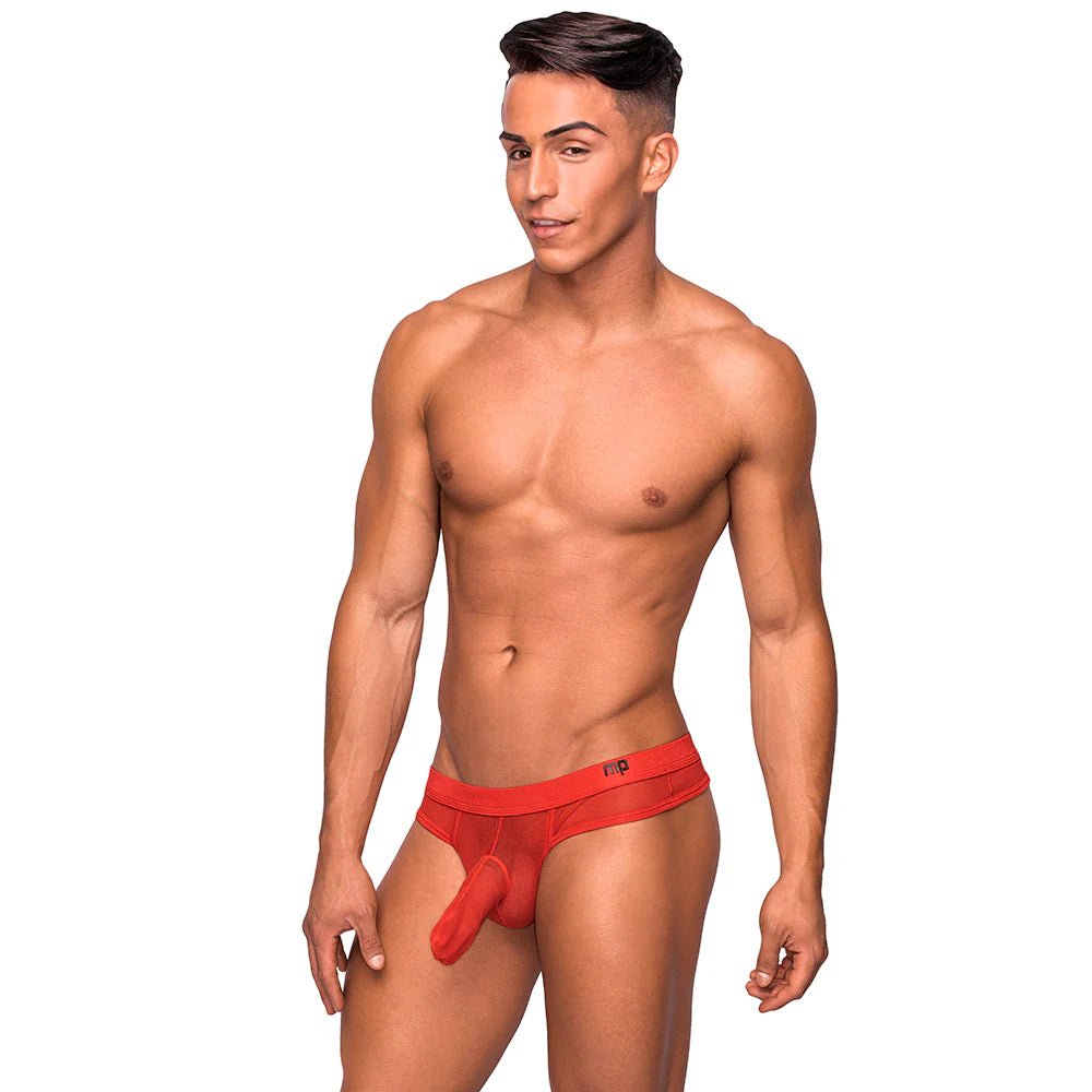 Male Power The Matchmaker Hose Thong Red S/M by Male Power