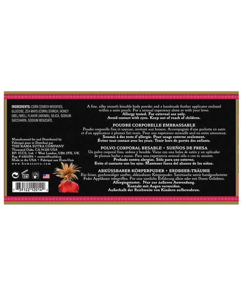Kama Sutra Honey Dust - 6 oz Strawberry Dreams