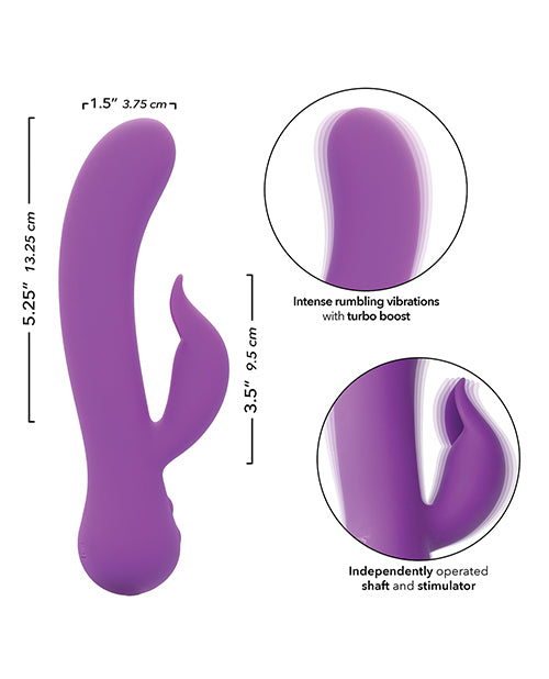 First Time Rechargeable Pleaser Vibrator - Purple by Eldorado Trading Company