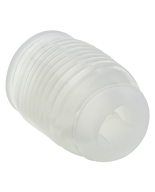 Pop Sock! Ribbed Masturbator - Clear