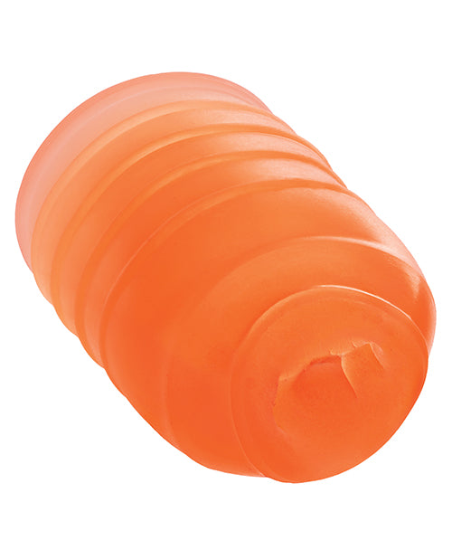 Pop Sock! Ribbed Masturbator - Orange