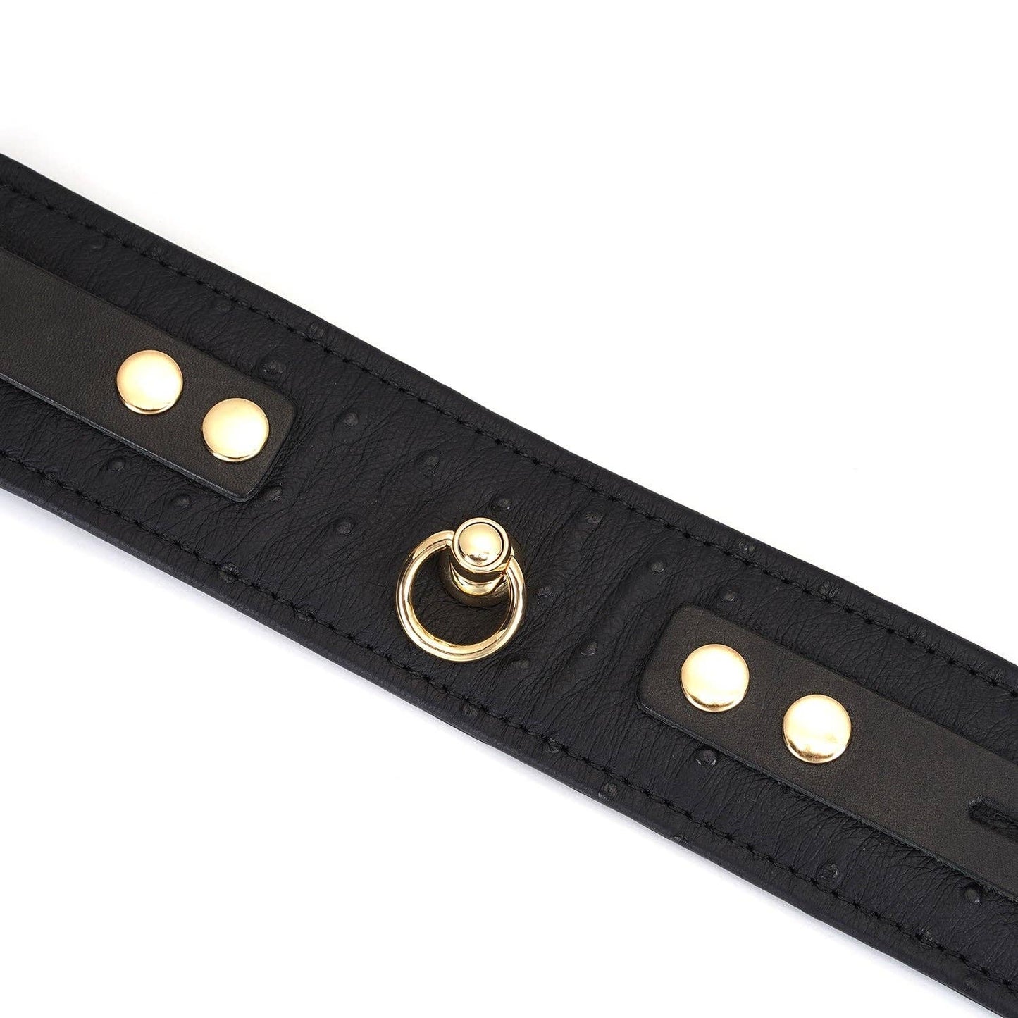 Demon's Kiss Black Leather Wrist Cuffs with Locking Buckles