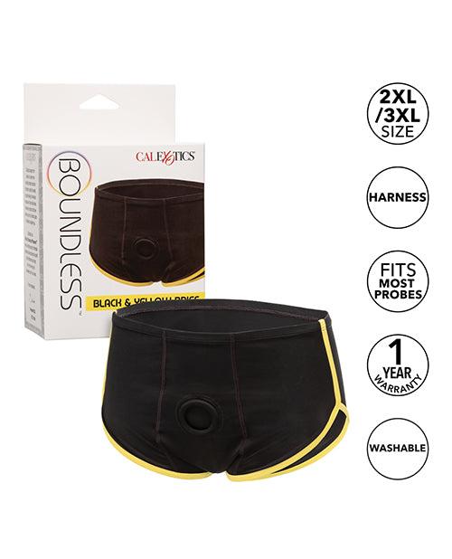 Boundless Boxer Brief - Black/Yellow 2XL/3XL by Eldorado Trading Company