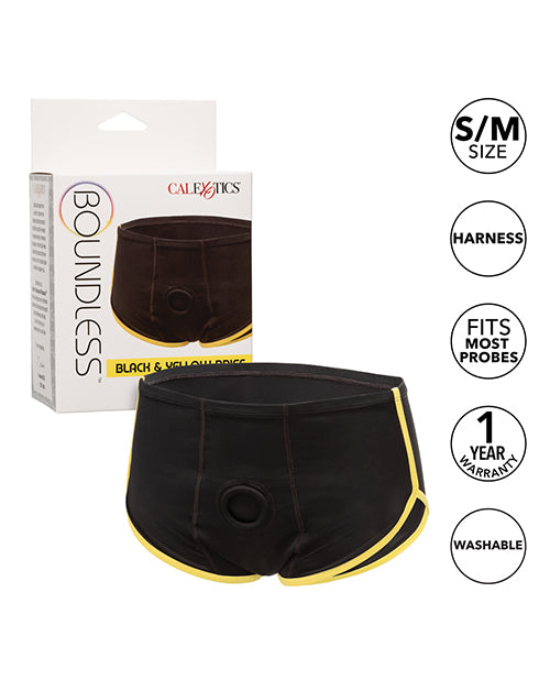 Boundless Boxer Brief - Black/Yellow S/M by Eldorado Trading Company