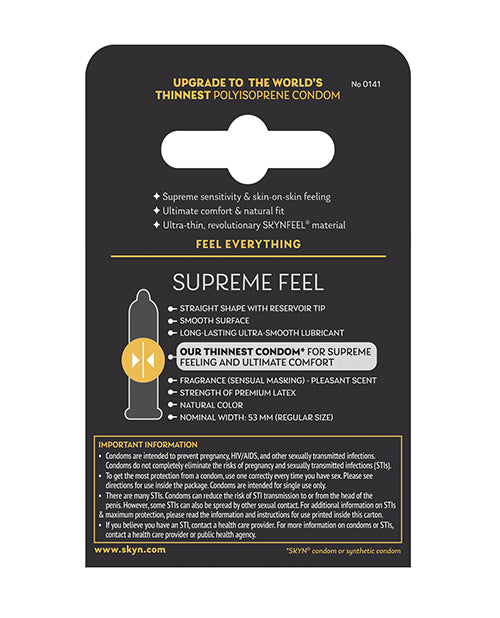 Lifestyles SKYN Supreme Feel Condoms - Pack of 3 by Eldorado Trading Company