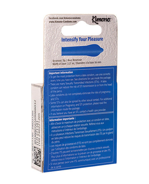 Kimono Microthin XL Condoms - Pack of 3 by Eldorado Trading Company