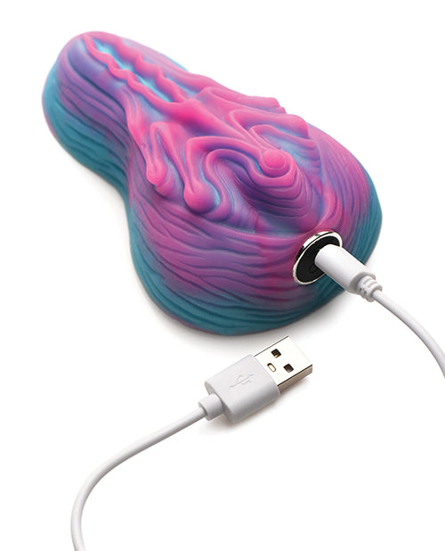 Creature Cocks Vulvaron Vibrating Silicone Grinder w/Remote Control - Pink/Teal/Purple by Eldorado Trading Company