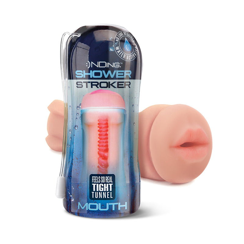 Happy Ending Self-Lubricating Shower Stroker - Mouth by Global Novelties LLC