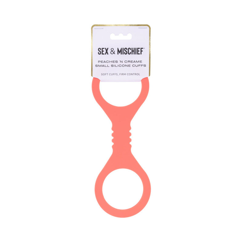 Sportsheets Sex & Mischief Peaches 'n CreaMe Small Silicone Cuffs by Sportsheets