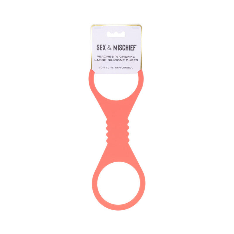Sportsheets Sex & Mischief Peaches 'n CreaMe Large Silicone Cuffs by Sportsheets