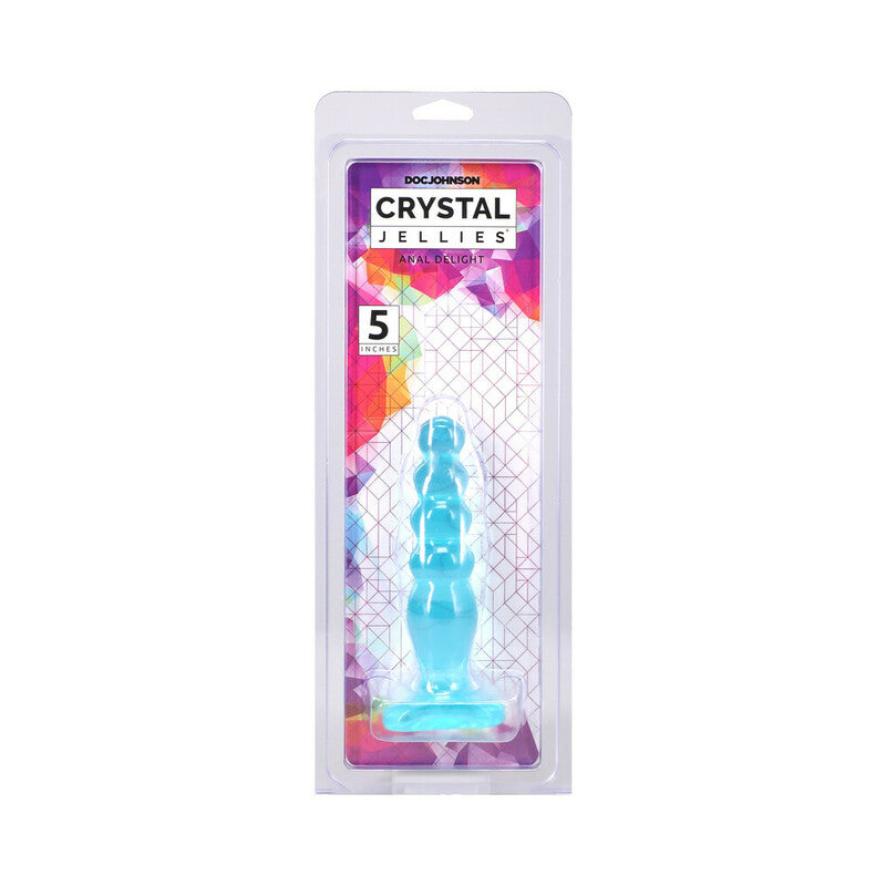 Crystal Jellies Anal Delight 5 in. Teal by Doc Johnson