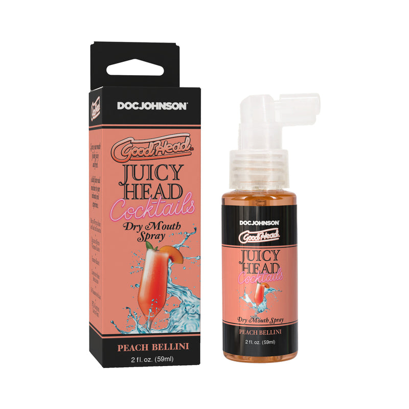 GoodHead Juicy Head Cocktails Dry Mouth Spray Peach Bellini 2 oz. by Doc Johnson