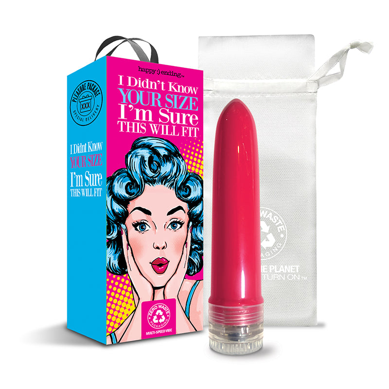 Pleasure Package I Didn't Know Your Size - 4" Multi-Speed Vibe by Global Novelties LLC