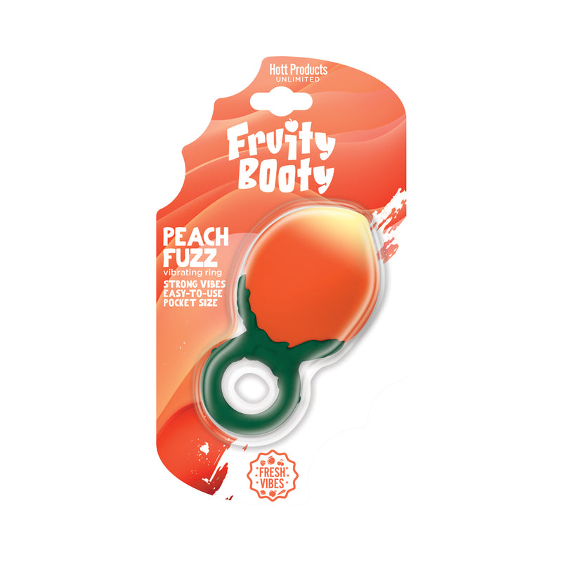 Fruity Booty Peach Fuzz Vibrating Ring by Hott Products Unlimited