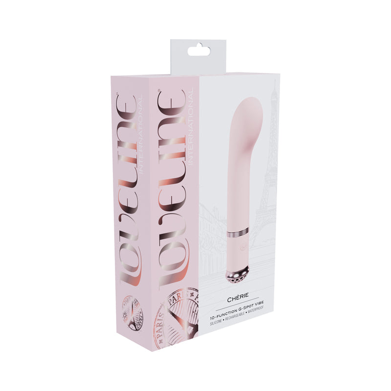 Loveline Cherie Rechargeable Silicone G-Spot Vibrator Pink by Shots America LLC