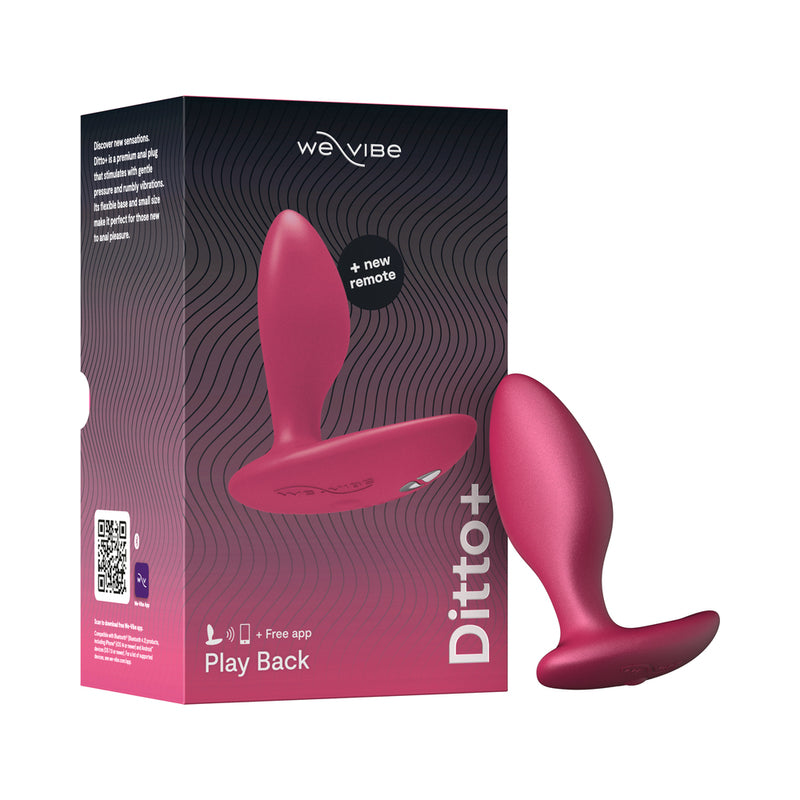 We-Vibe Ditto+ Rechargeable Remote Control Vibrating Anal Plug Cosmic Pink by We-Vibe