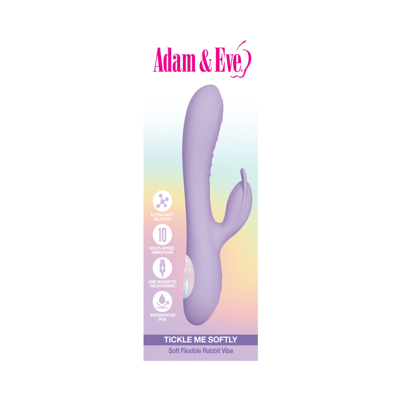 Adam & Eve Tickle Me Softly Soft Flexible Rabbit Vibe