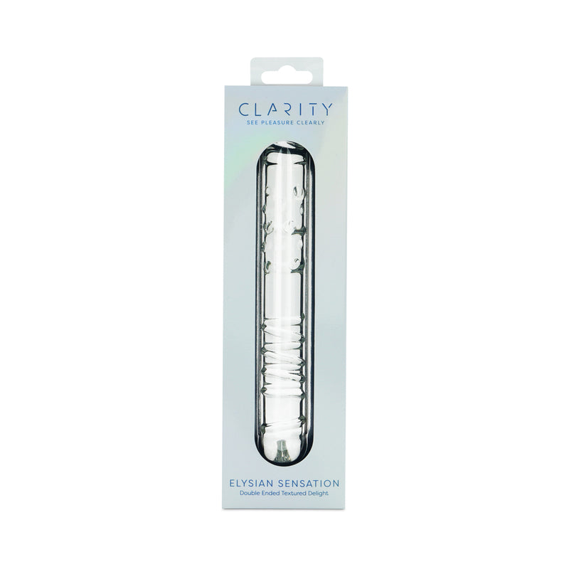 Clarity Elysian Sensation Glass Dildo