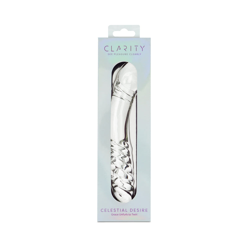 Clarity Celestial Desire Glass Dildo