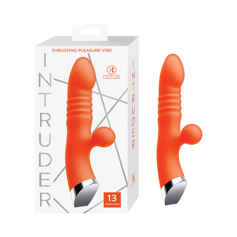 Intruder Thrusting Pleasure Vibe Tangerine by Nasstoys