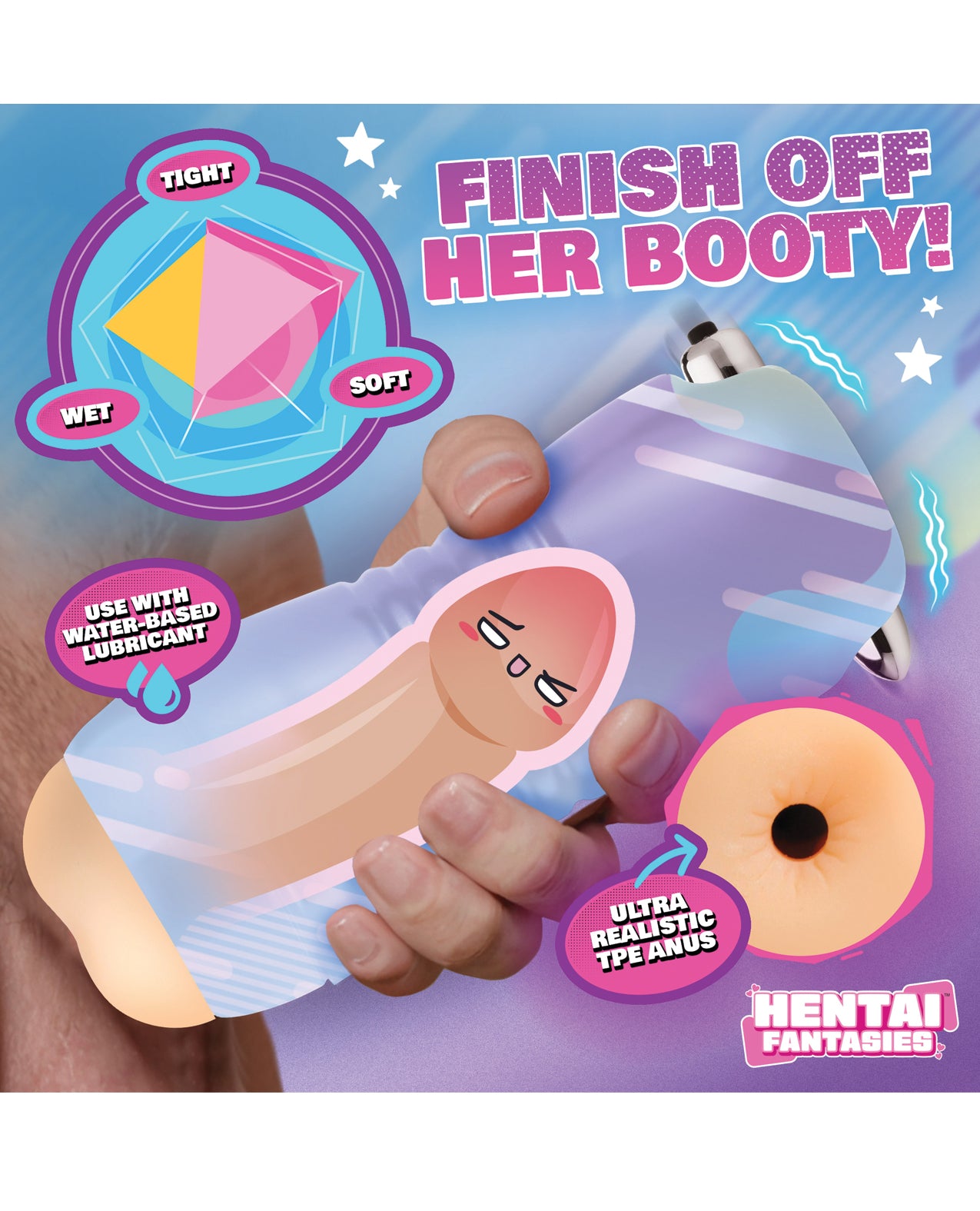 Hentai Fantasies Haruka the Gamer Girl Vibrating Ass Stroker by Hentai Fantasies