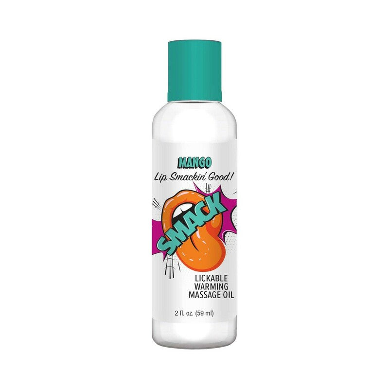 Smack Lickable Massage Oil Mango 2 oz. by Little Genie Productions