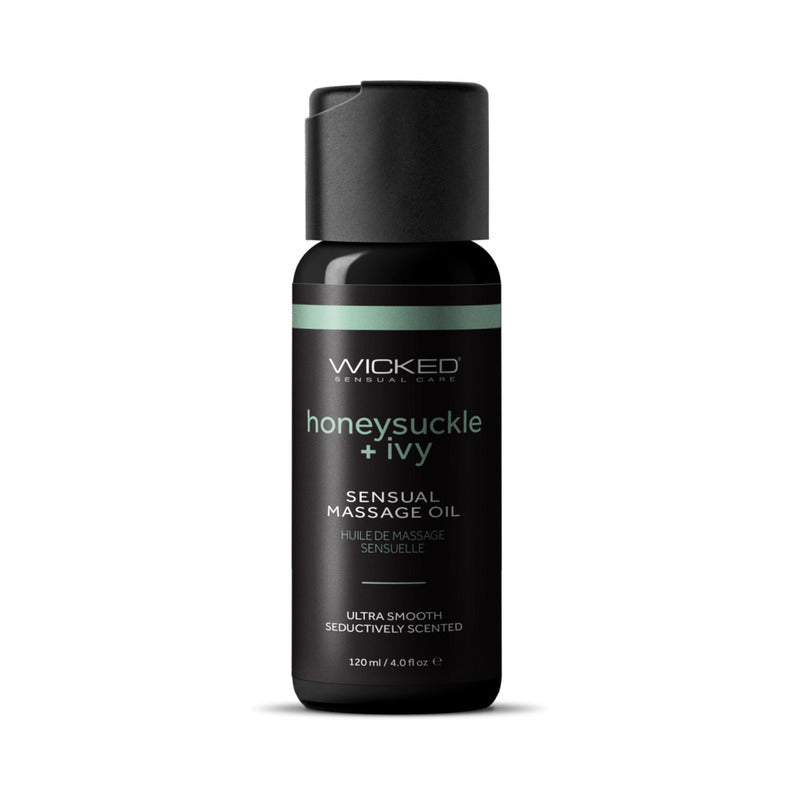 Wicked Honeysuckle+Ivy Massage Oil 4 oz. by Wicked Sensual Care Collection