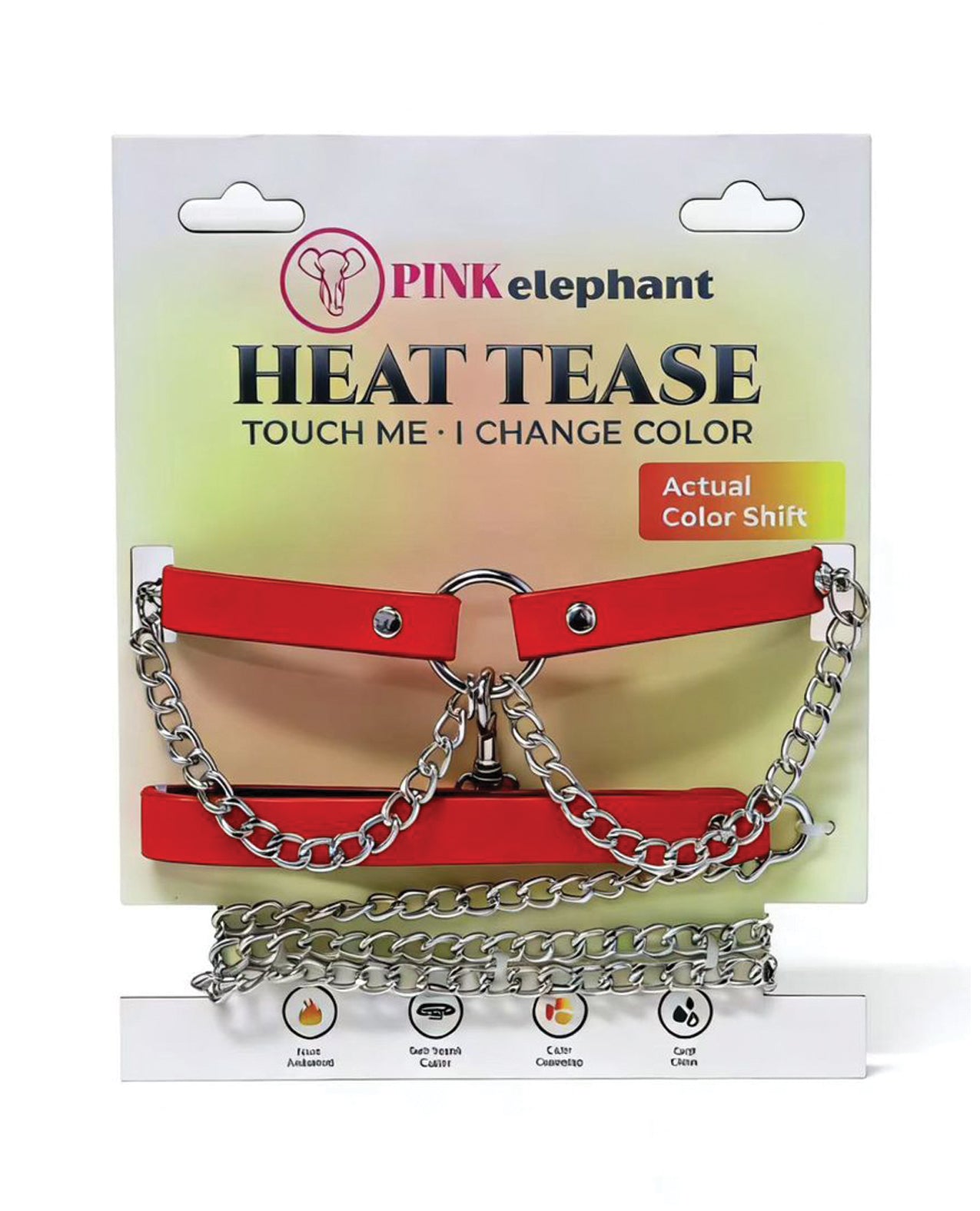 Heat Tease Collar - Red//Yellow by Heat Tease