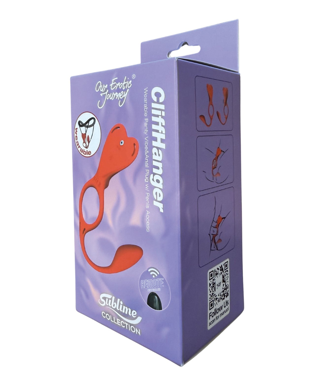 Sublime Cliffhanger Wearable Panty Vibe & Anal Plug w/Penis Access by Sublime