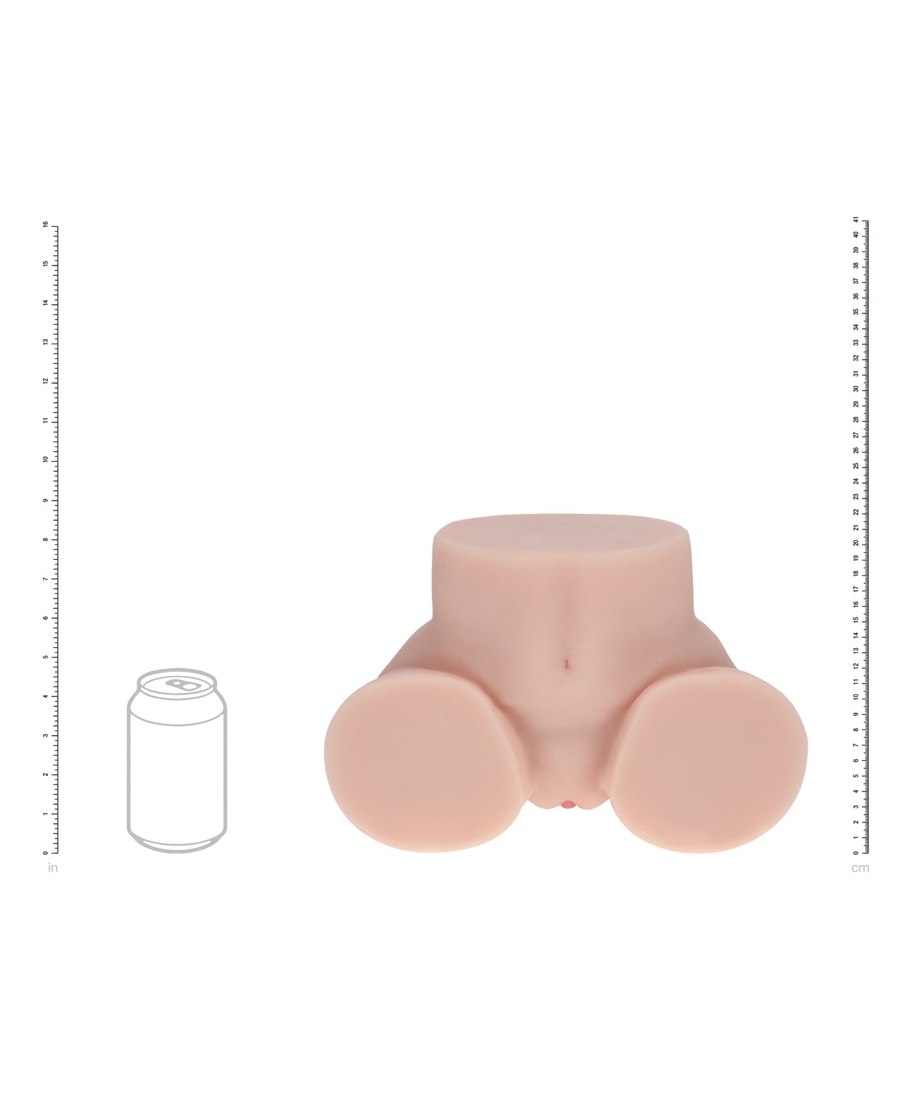 Shots Xkin Rina Brooks Dual Entry Bodyforms Masturbator - Flesh by Xkin