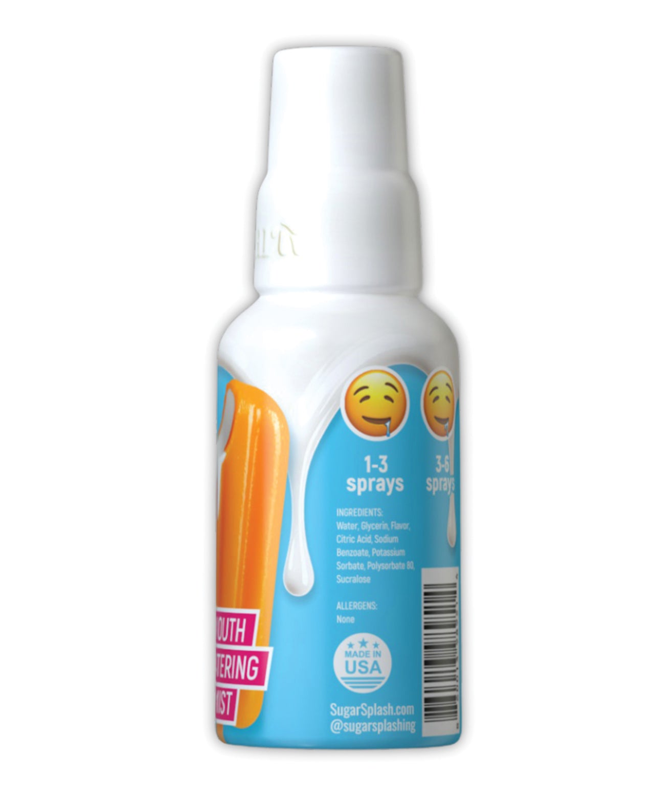 Sugar Splash DRIP Mouth Watering Mist - Orange Creamsicle 1 oz by Sugar Pop