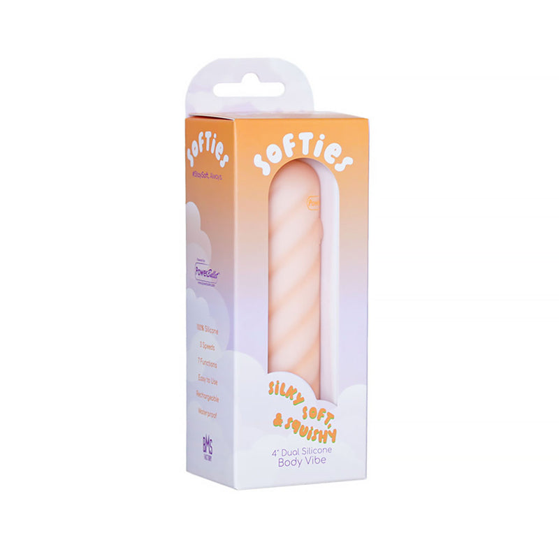 Softies Dual Layer Bullet 4 in. Orange by BMS Factory