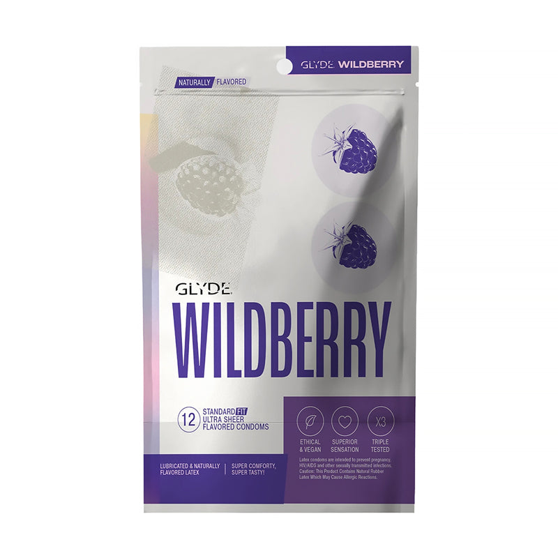 GLYDE Ultrathin Latex Condom Wildberry Flavored 12-Count by Sooka Inc