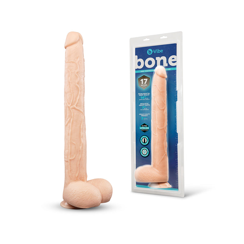 COTR Inc. BV-163 b-Vibe Bone 17-inch Deep-Insert Dildo with Realistic Balls and Suction Cup by COTR Inc.