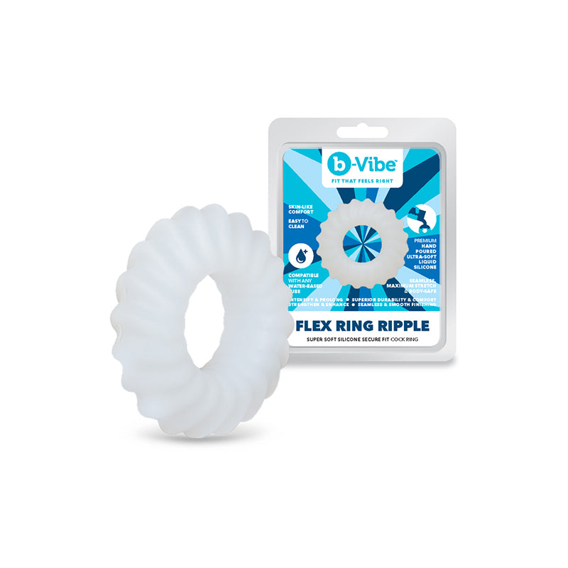 COTR Inc. b-Vibe Flex Ring Ripple Ultra Soft Silicone C-Ring (Part #BV-133) by COTR Inc.