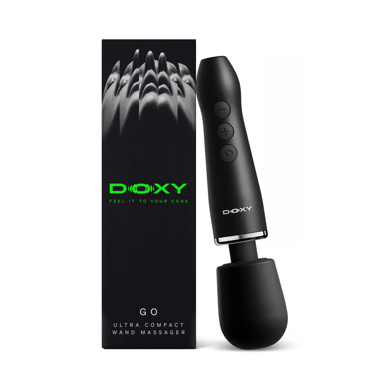 Doxy Go Travel-Sized Wand Massager Black by Doxy 2.0 Limited